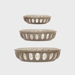 Basket Bowls, Beige