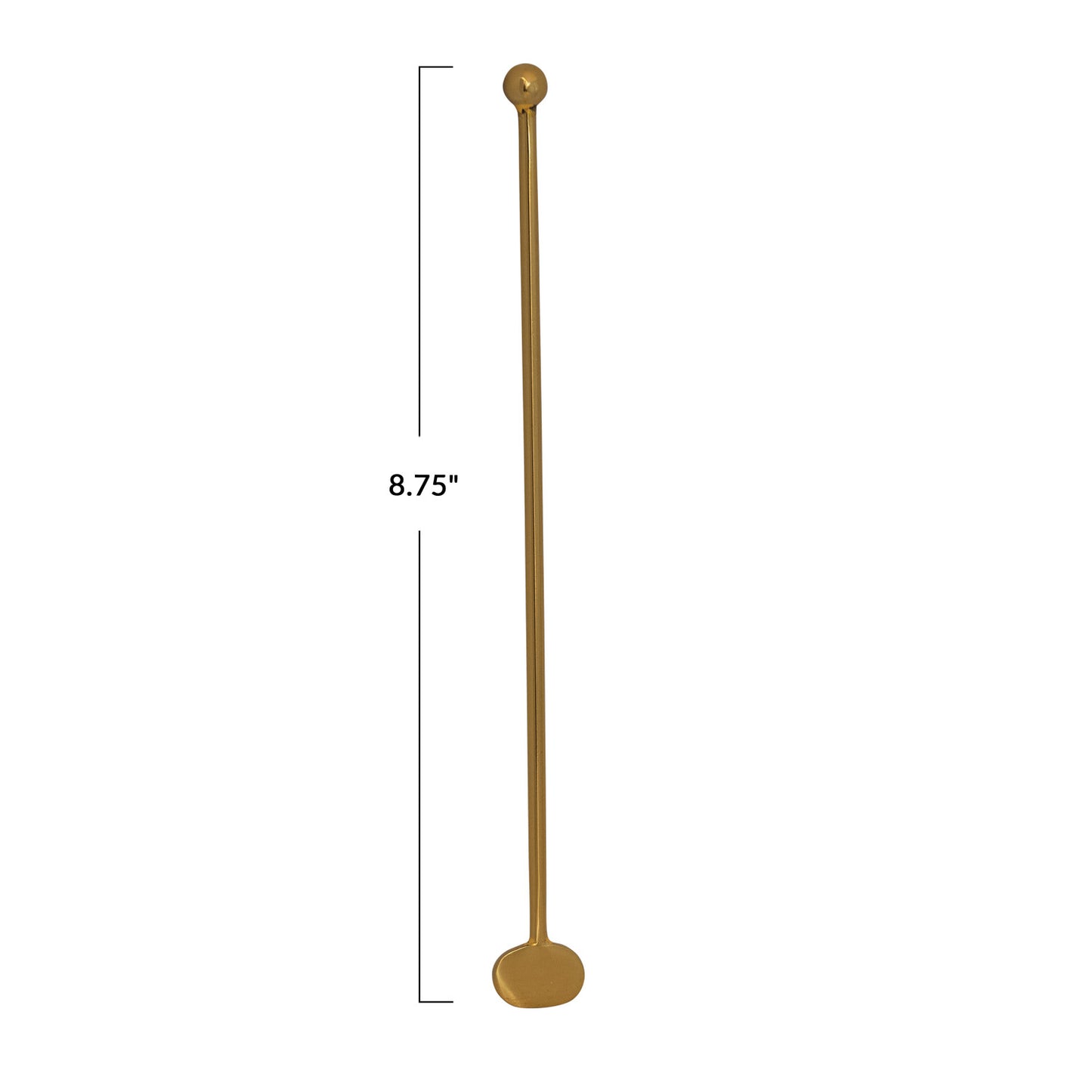 Stainless Steel Cocktail Stirrer, Antique Brass Finish